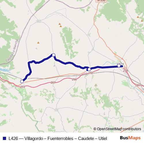 L426 bus Line Map