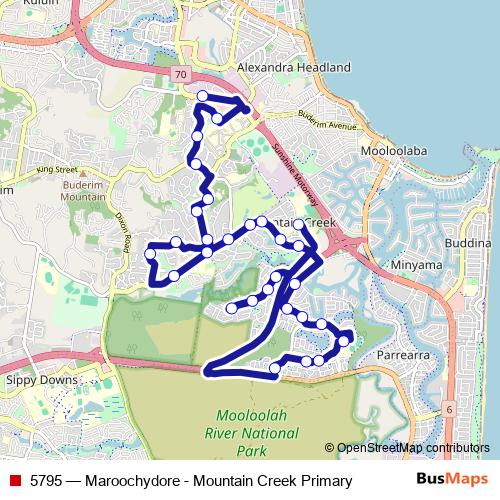 5795 bus Line Map