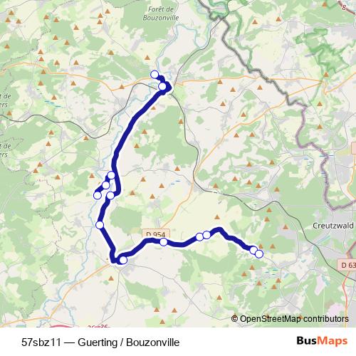 57sbz11 bus Line Map