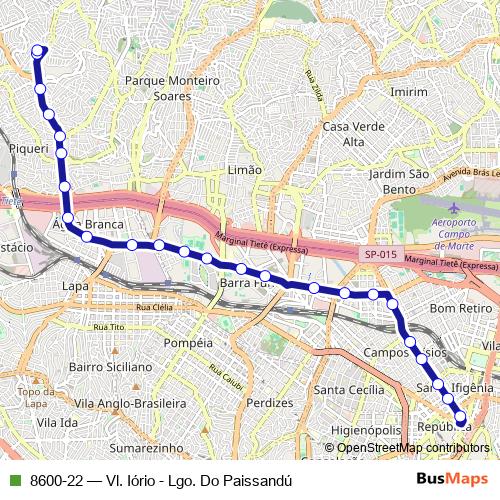 8600-22 bus Line Map