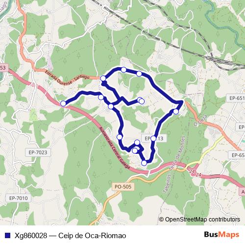 Xg860028 bus Line Map