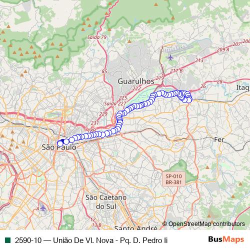 2590-10 bus Line Map