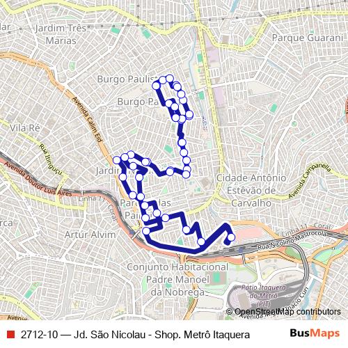 2712-10 bus Line Map