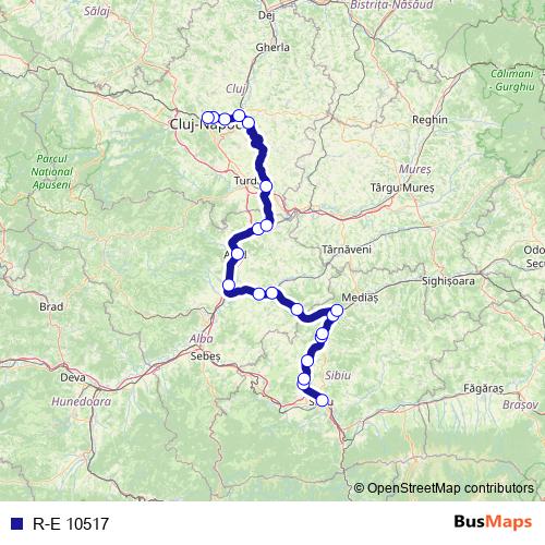 R-E 10517 rail Line Map