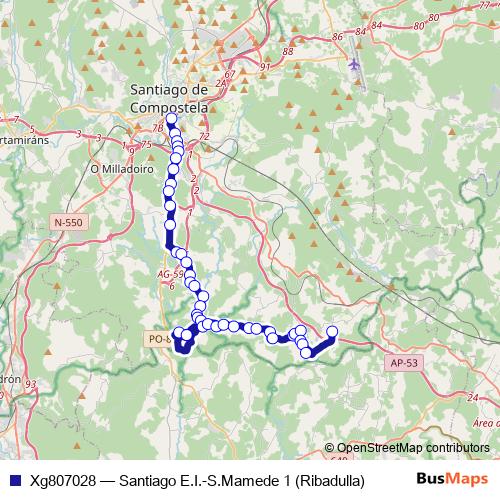 Xg807028 bus Line Map