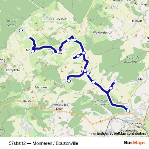 57sbz12 bus Line Map