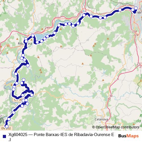 Xg604025 bus Line Map