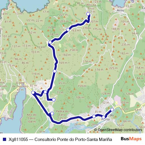 Xg811055 bus Line Map