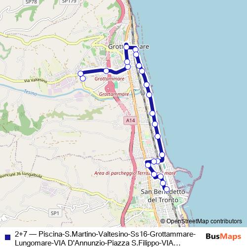 2+7 bus Line Map