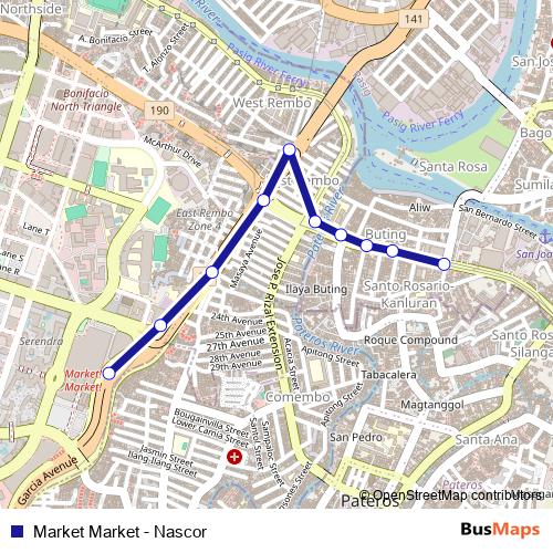 Market Market - Nascor bus Line Map