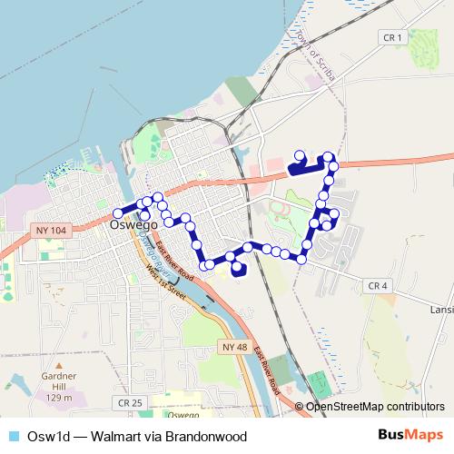 Osw1d bus Line Map
