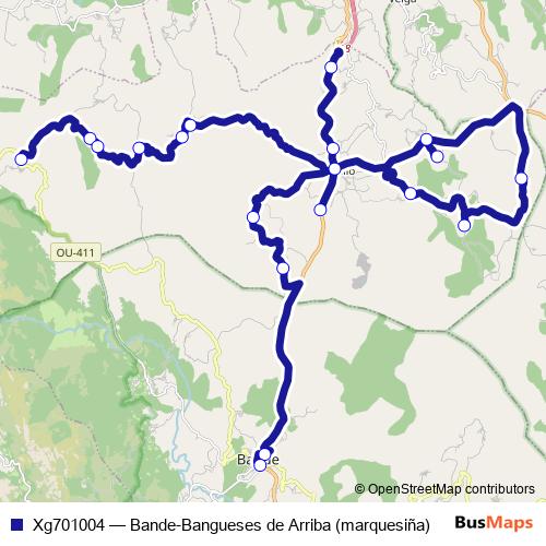Xg701004 bus Line Map