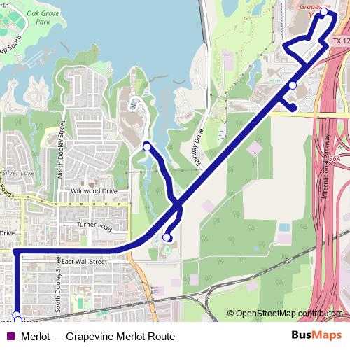 Merlot bus Line Map