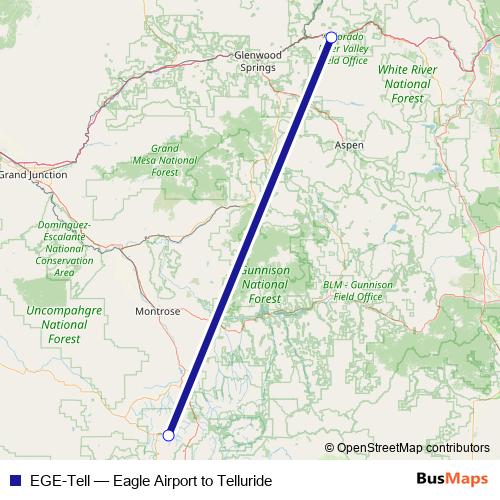 EGE-Tell bus Line Map