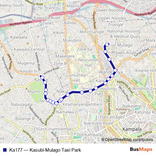Ka177 bus Line Map
