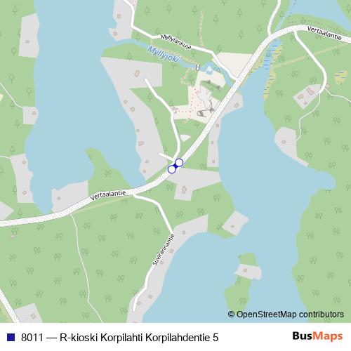 8011 cable-car Line Map
