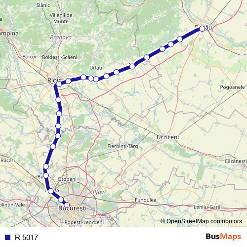 R 5017 rail Line Map