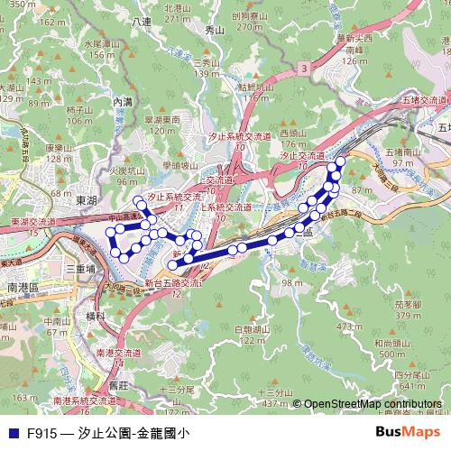 F915 bus Line Map