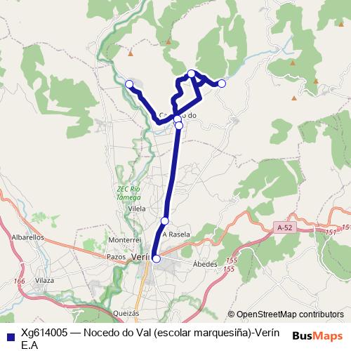 Xg614005 bus Line Map
