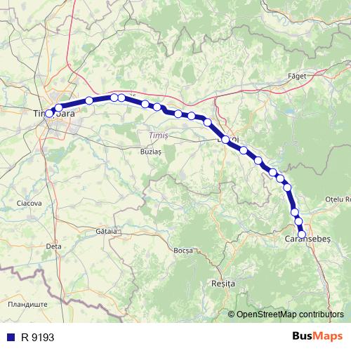 R 9193 rail Line Map