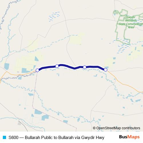 S600 bus Line Map