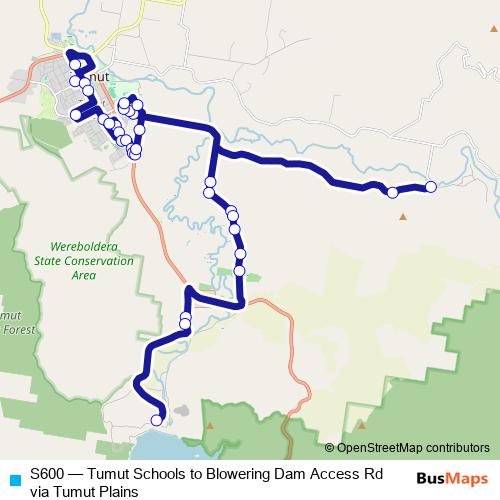 S600 bus Line Map
