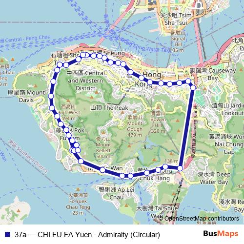 37a bus Line Map