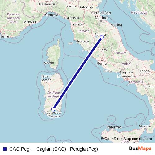 CAG-Peg air Line Map