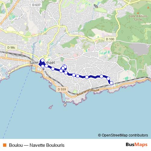 Boulou bus Line Map