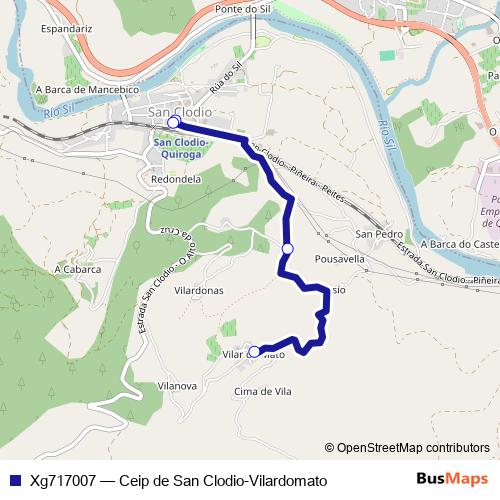 Xg717007 bus Line Map