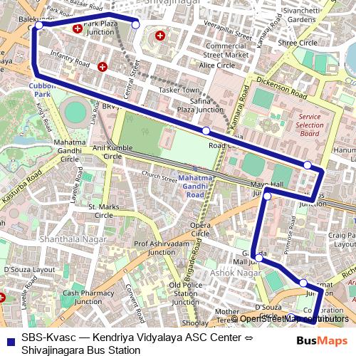 SBS-Kvasc bus Line Map