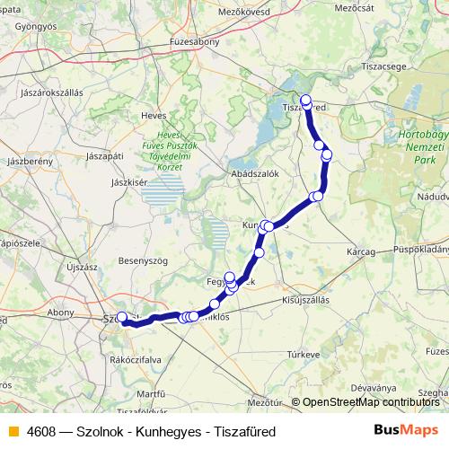 4608 bus Line Map
