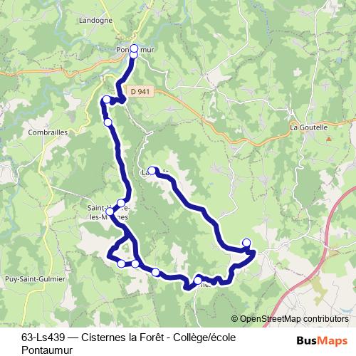 63-Ls439 bus Line Map