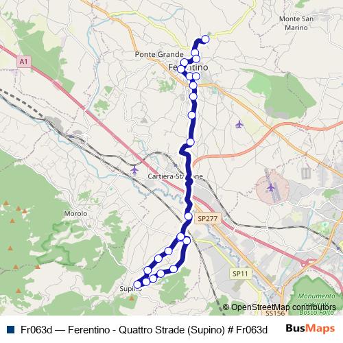 Fr063d bus Line Map