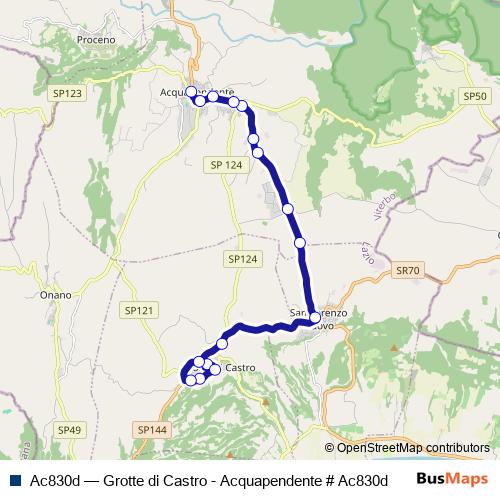 Ac830d bus Line Map