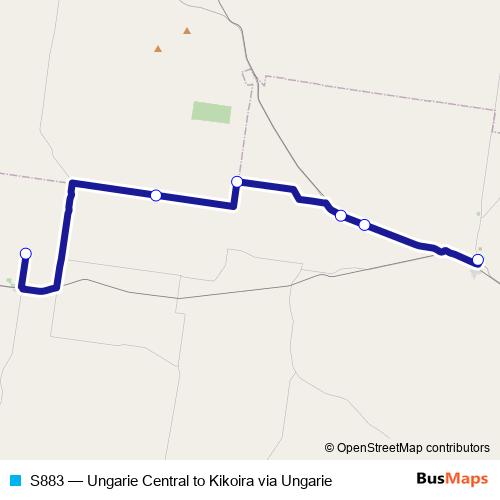 S883 bus Line Map