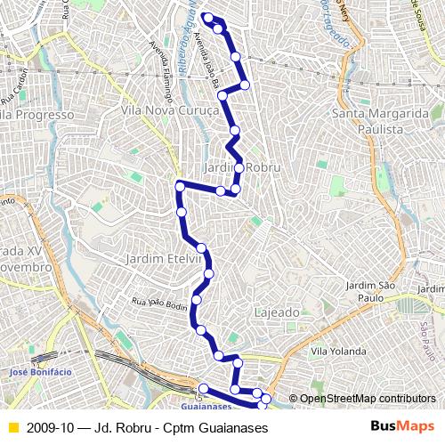 2009-10 bus Line Map