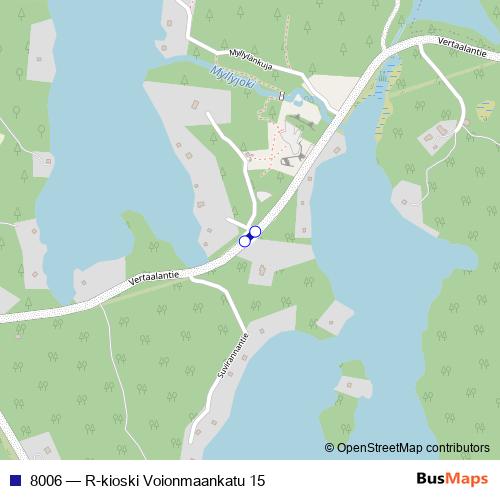 8006 cable-car Line Map