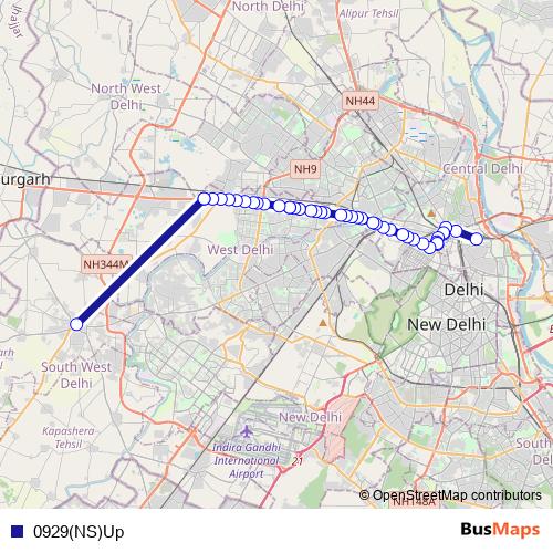 0929(NS)Up bus Line Map