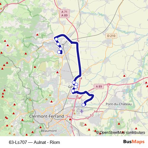 63-Ls707 bus Line Map