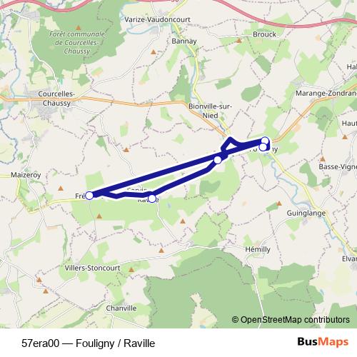 57era00 bus Line Map