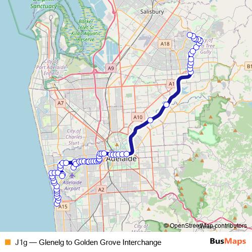 J1g bus Line Map