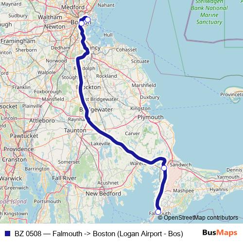 BZ 0508 bus Line Map