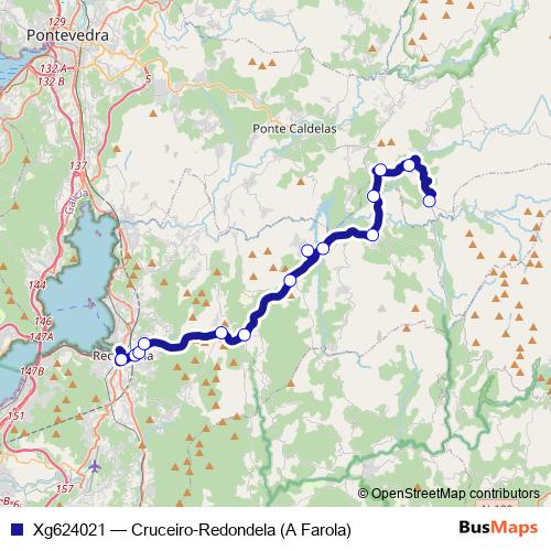 Xg624021 bus Line Map
