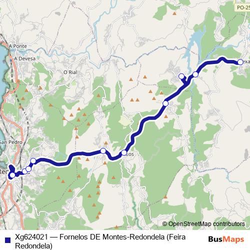 Xg624021 bus Line Map