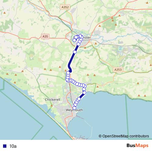 10a bus Line Map