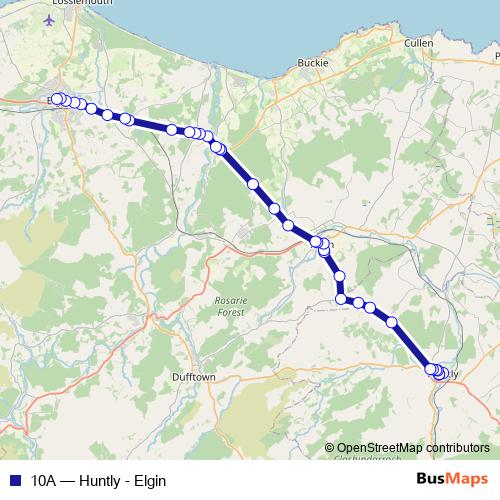 10A bus Line Map