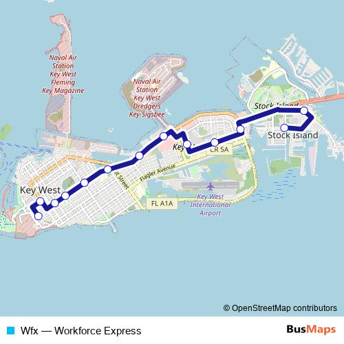 Wfx bus Line Map