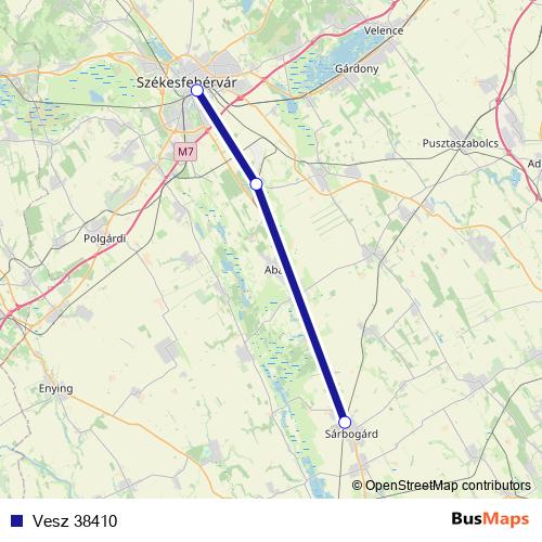 Vesz 38410 rail Line Map