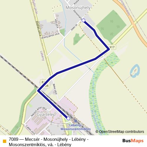 7089 bus Line Map